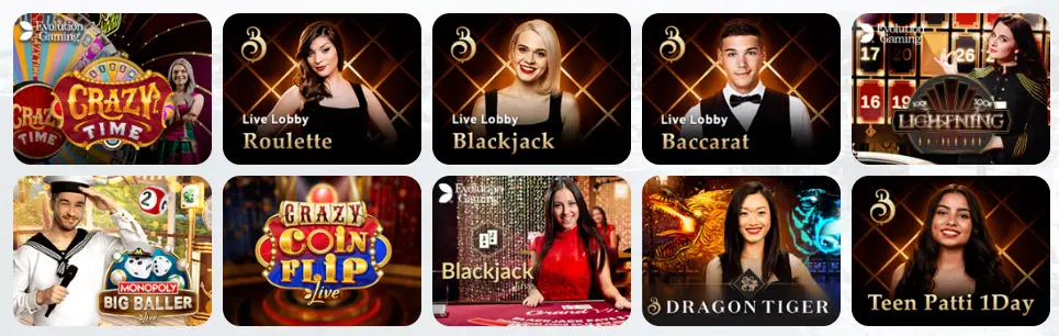 Jogos de cassino ao vivo 8 CASINO