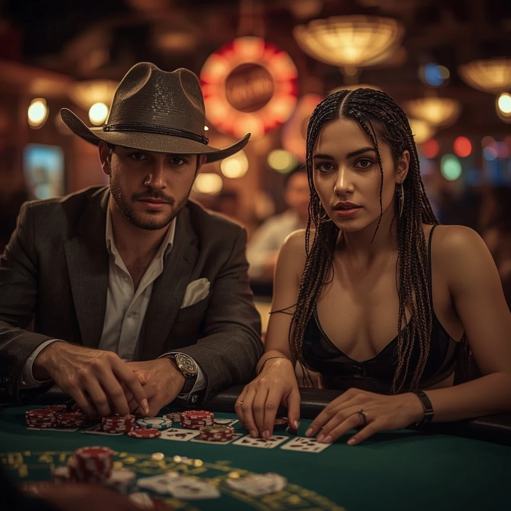 foto de dois jogadores de pôquer 8 Casino